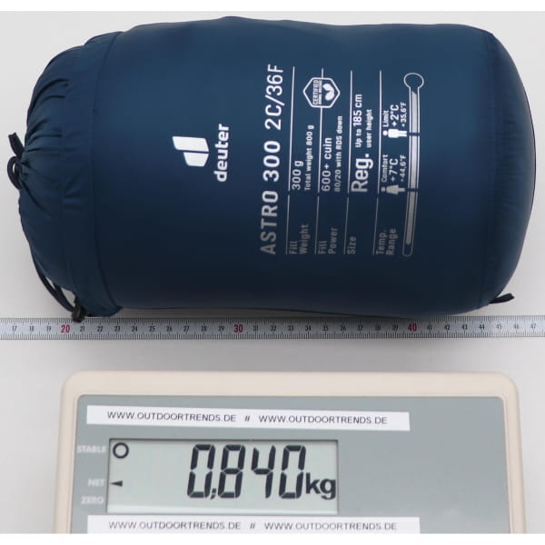 deuter Astro 300 +2C/36F - Daunenschlafsack marine-ink - Bild 6