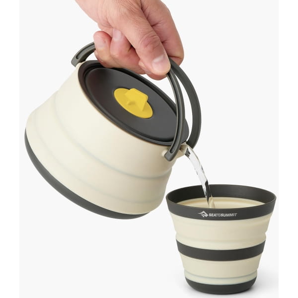 Sea to Summit Frontier UL Collapsible Kettle Cook Set - Kettle + Bowl + Cup white-blue - Bild 3 Sea to Summit Frontier UL Collapsible Kettle Cook Set - Kettle + Bowl + Cup white-blue - Bild 3