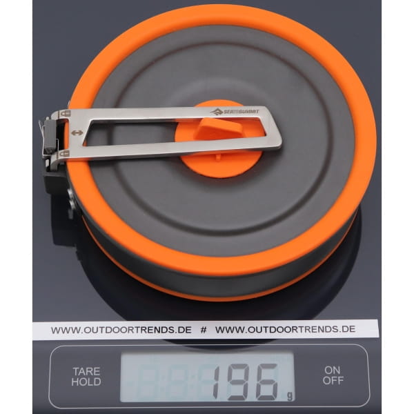 Sea to Summit Frontier UL Collapsible Pot 1L - faltbarer Kochtopf orange - Bild 2