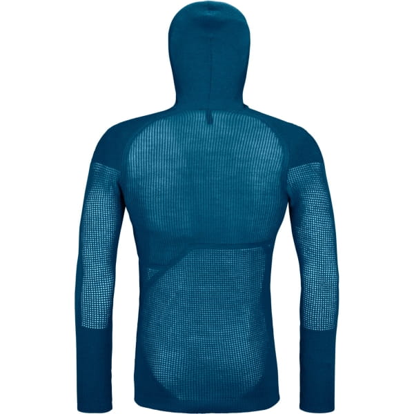 Ortovox Men's Merino Thermovent Hoody - Langarmshirt mit Kapuze petrol blue - Bild 2 Ortovox Men's Merino Thermovent Hoody - Langarmshirt mit Kapuze petrol blue - Bild 2