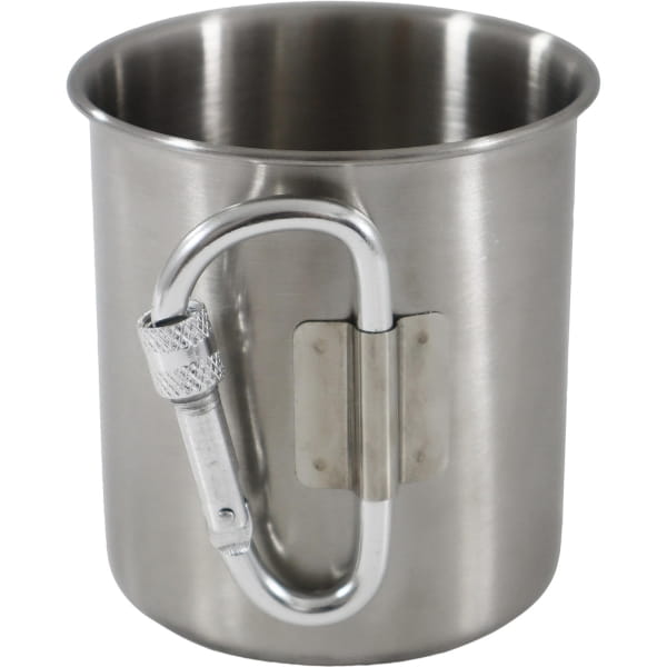 Basic Nature Edelstahlbecher 300 ml - Trinkbecher mit Karabiner - Bild 3