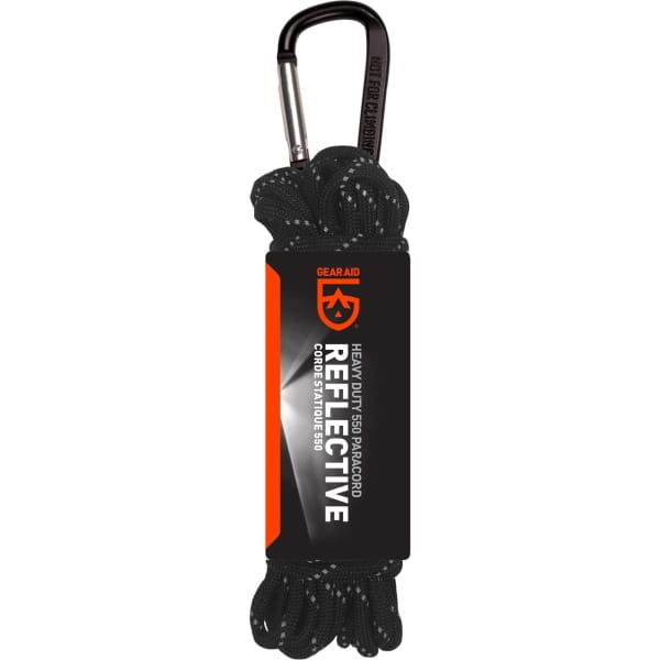 GearAid Paracord 550 Reflective - Zeltschnur schwarz - Bild 1